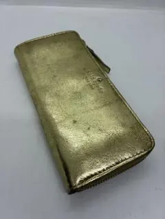 ケイトスペード　ゴールドレザー 長財布　kate spade