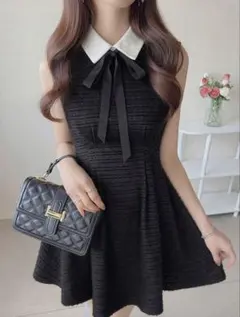 SHEIN 黒 ワンピース