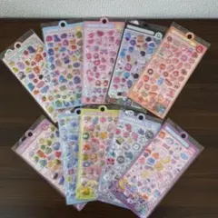 ボンボンドロップシール風　大容量 10種類 3Dシール 立体 ぷくぷく ご褒美