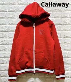 Callaway ゴルフ ファーフード付 ダブルジップパーカー M キャロウェイ