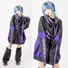美品✨レフレム BIG切り替えセーラーカラージャージ パープル - メルカリ