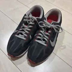 【箱無し】Nike ランニングシューズ ブラック/レッド