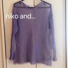 niko and... ラベンダー ネット素材 トップスのサムネイル
