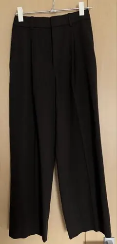 UNIQLO ブラウン　スラックス、ワイドパンツ　Sサイズ