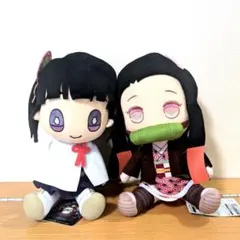 【タグ有】鬼滅の刃 BIGぬいぐるみ 栗花落カナヲ＆竈門禰豆子