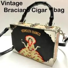 【未使用品】ヴィンテージBracianoシガーボックス《ショルダーバッグ》希少品
