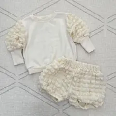 バースデイ mirror bae ホワイト 90 セットアップ ポコポコ