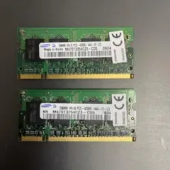 Samsung PC2-4200S 256MB メモリー 2枚セット