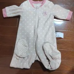 k*4様 ロンパース・カバーオール 水玉柄　ミニー　60