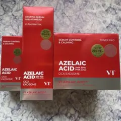 VT アゼライン酸シリーズ 3点セット セラム クレンジングオイル トナーパッド