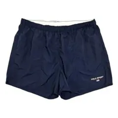 希少90s Polo Sport ポロスポーツ ナイロンショーツ ネイビーXXL