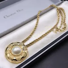 美品❁︎ クリスチャンディオール 大ぶり パール ネックレス ヴィンテージ 希少