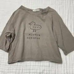 80/90★XS anngo ロンT dack ダック あひるT 韓国子供服