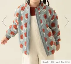 BEAMSmini ビームスミニジャカード ボア ブルゾン90 SAX BLUE