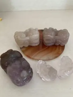 天然石 貔貅 置物セット