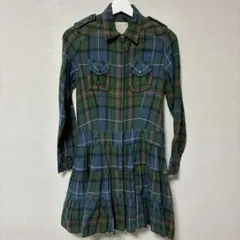 アズノウアズ チェック柄 チュニックブラウス