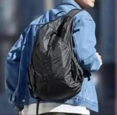 coca ポケッタブル縦ファスナー バックパックリュック　レディース　メンズ