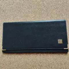 Dunhill ブラックレザー ケース お札入れ 長財布