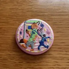 ディズニー刺繍缶バッジ　第2弾　ズートピア　disney