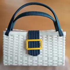 紙ひも かごバッグ ハンドメイド