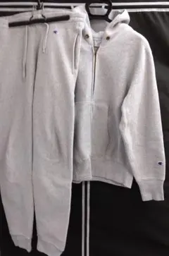 チャンピオン　リバースウィーブ　スウェットパーカー　パンツ　セットアップ　青タグ