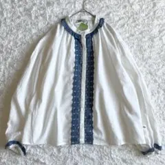 【新品タグ付】サマンサモスモス オズの魔法使い 配色レースブラウス