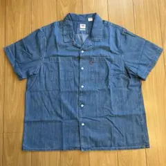 LEVI'S クラシック キャンプシャツ 半袖ブルーシャツ XL正規品