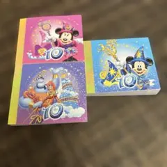 東京ディズニーシー 10周年記念 メモ帳 3冊セット