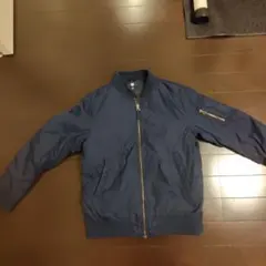 ネイビー ジップアップジャケット