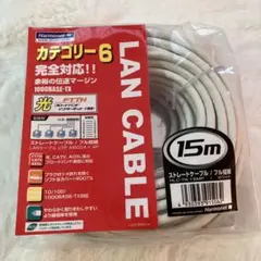 LANケーブル カテゴリ6 15m ストレート