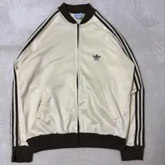 70-80s ATP USA製 トラックジャケット ベージュ×ブラウン