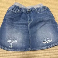 キッズ　女の子　AZUL KIDS デニム　ダメージ加工　スカート 140のサムネイル