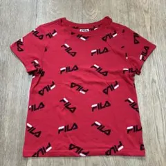 FILA 総柄ロゴ キッズTシャツ レッドのサムネイル