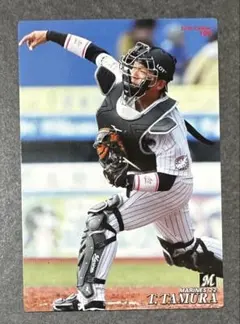 プロ野球チップス2019付属カード「100田村龍弘（千葉ロッテマリーンズ）」
