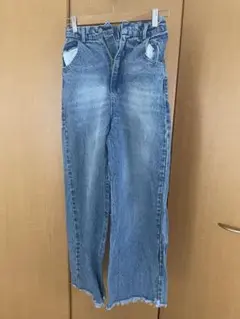 ハイウエスト デニム ライトブルー