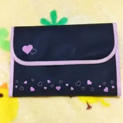 ★送料無料★マルチケース☆ピンクハート&ブラック☆