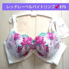 新品　レッドレーベル　バイ　トリンプ　E75 ブラ ・ブラジャー♥ホワイト