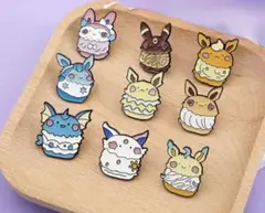 ポケモン☆ブイズ☆イーブイフレンズ☆ピンバッジ☆9点セット