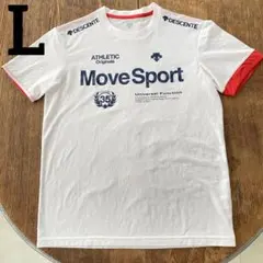 デサント Move Sport Lサイズ 白 半袖 Tシャツ 吸汗速乾のサムネイル