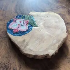 木製花彫刻オブジェ
