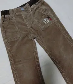 ミキハウス　DOUBLE.B コーデュロイ長パンツ ブラウン　110cm