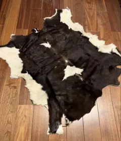 牛革パターンラグ