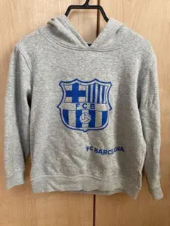 FCバルセロナ キッズ パーカー グレー