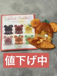 シークレットポンチョ オレンジ　ディズニーストア ぬいぐるみ用