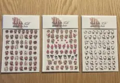 【おまけつき】キティ　ネイルシール3枚セット