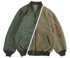 超美品　ALPHA L-2B シェルパ フリース ルーズ フライトジャケット