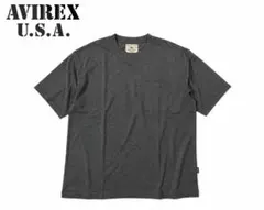 AVIREX U.S.A. ポケット付き半袖Tシャツ グレー サイズLのサムネイル