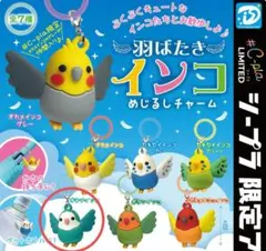 羽ばたきインコ めじるしチャーム オキナインコ