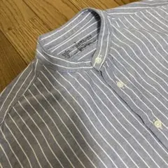 無印良品　洗いざらしオックススタンドカラーシャツ 紳士S