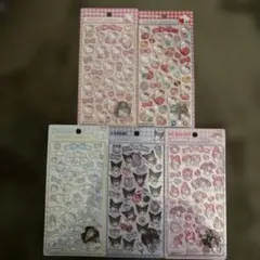 正規品　ボンボンドロップシール　サンリオ第二弾　キティ クロミ シナモン 計5